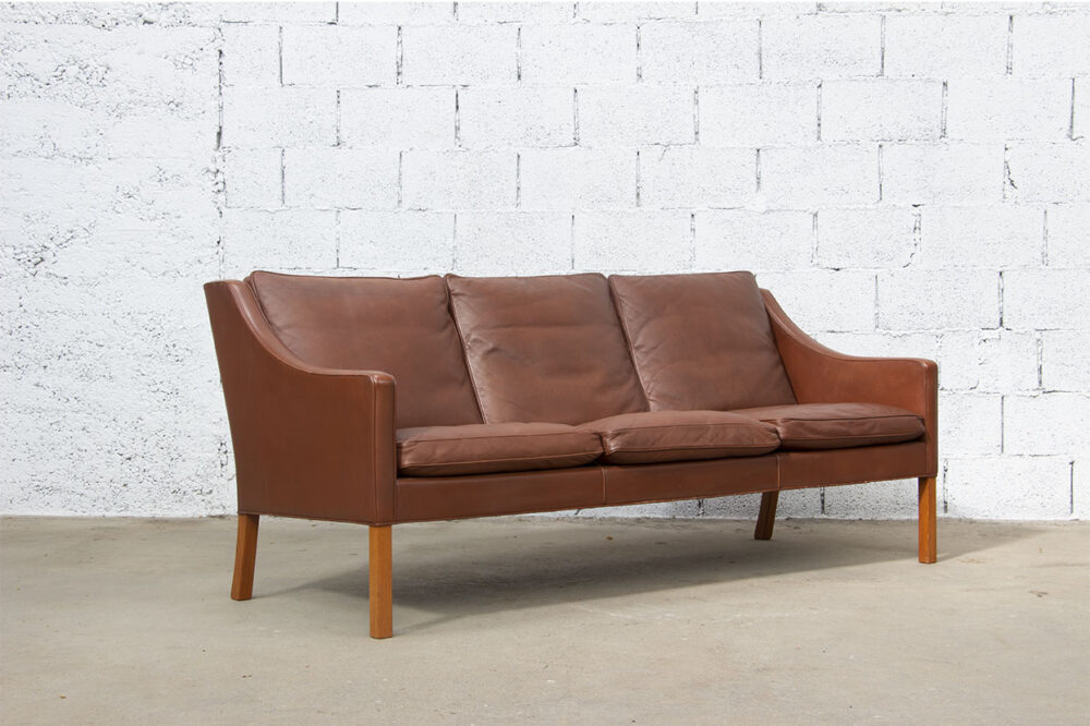 Canapé cuir 2209 Borge Mogensen  édition Frédericia Furniture