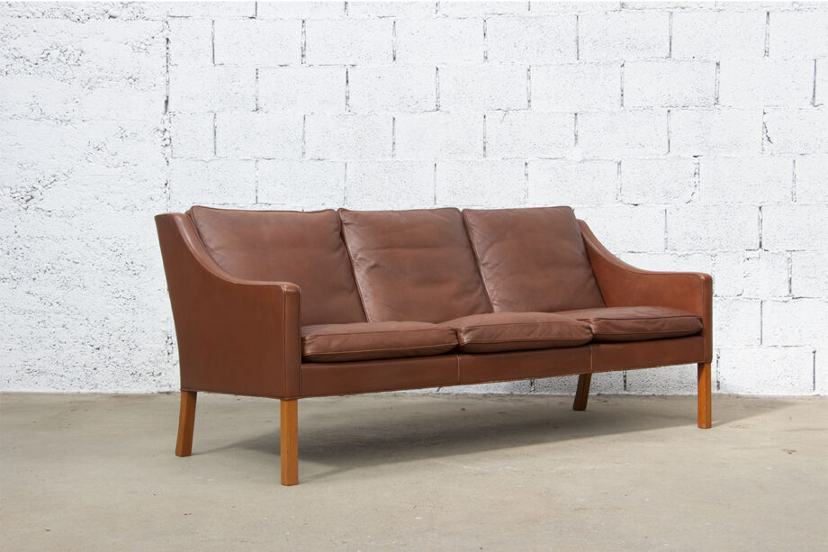 Canapé cuir 2209 Borge Mogensen  édition Frédericia Furniture