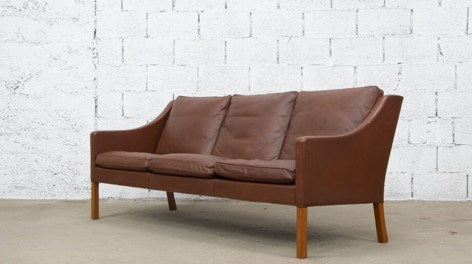 Canapé cuir 2209 Borge Mogensen  édition Frédericia Furniture