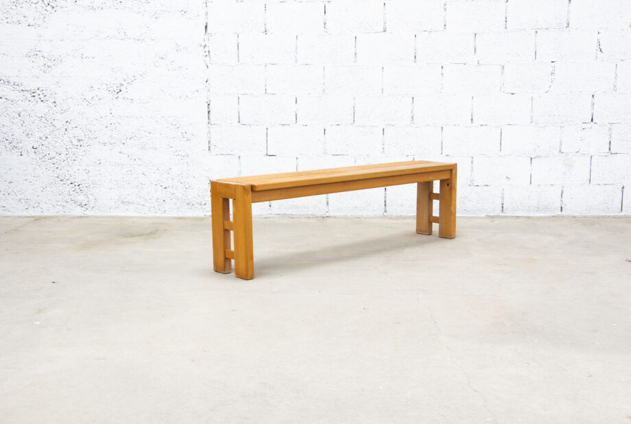 Banc vintage en orme massif édition Maison Regain
