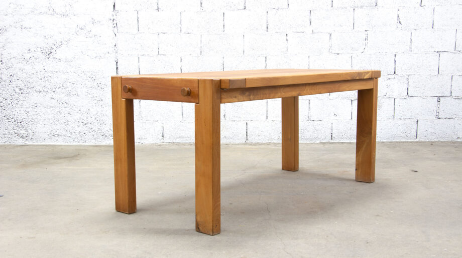 Table vintage en orme massif édition Maison Regain