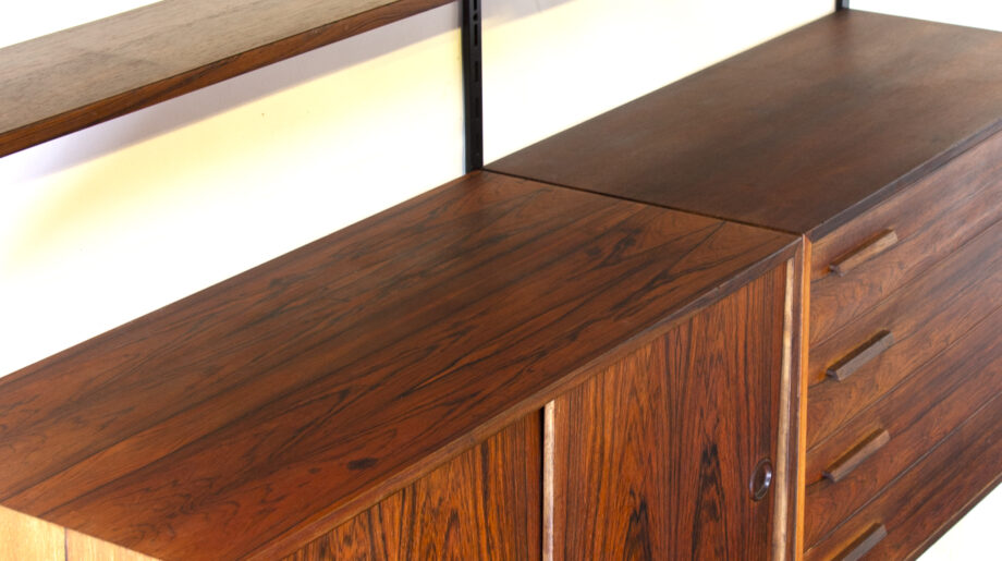 Bibliothèque modulable Kai Kristiansen en palissandre de Rio pour  FM furniture