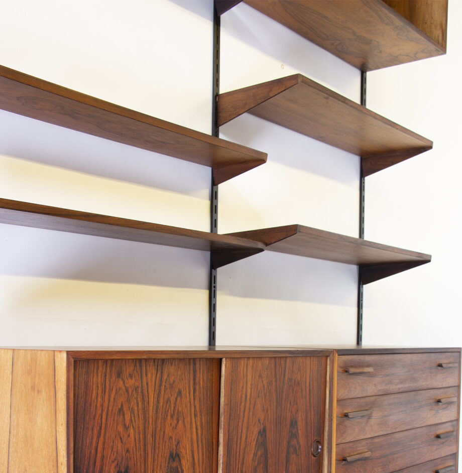 Bibliothèque modulable Kai Kristiansen en palissandre de Rio pour  FM furniture