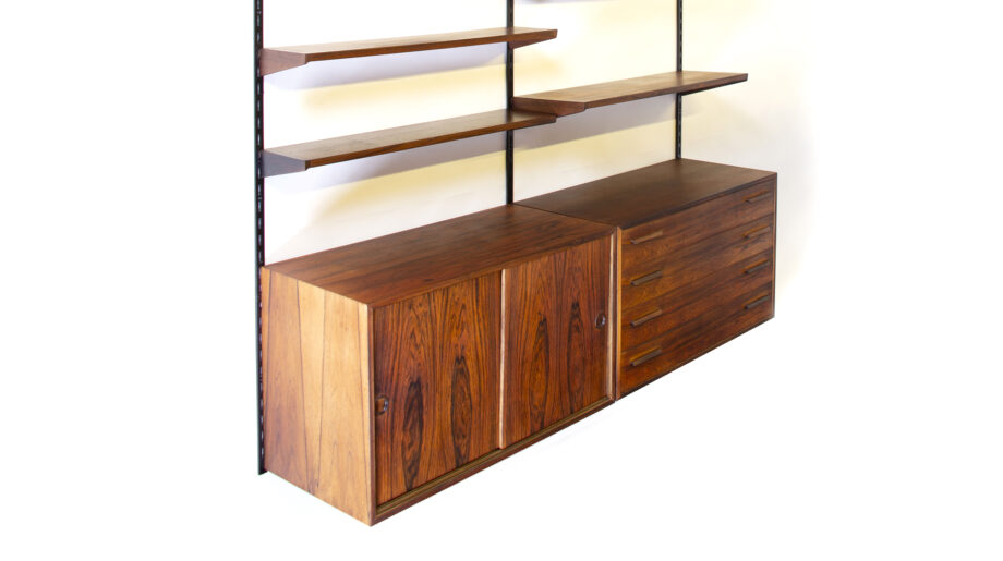 Bibliothèque modulable Kai Kristiansen en palissandre de Rio pour  FM furniture