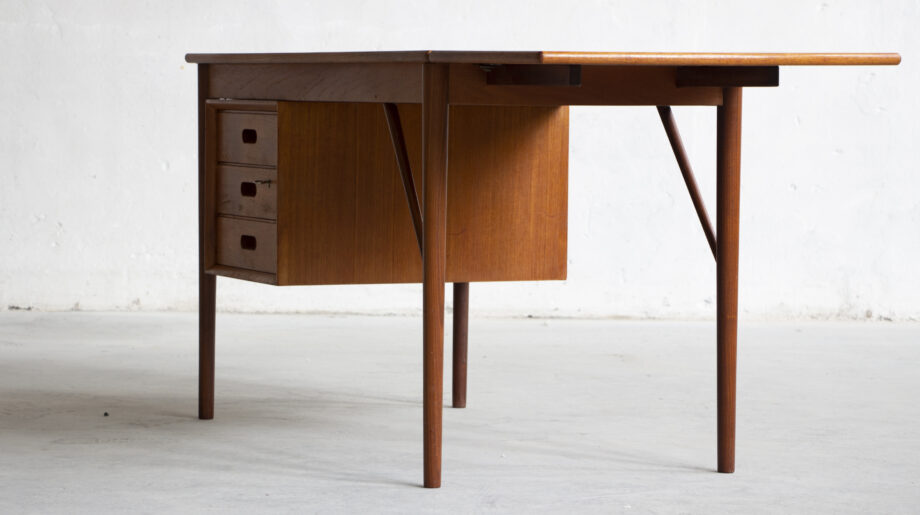 bureau-vintage-arne-vodder-Erik- Buch-scandinave-teck-teak-danish-modern-desk-drop-leaf-double-deck-odense-maskinsnedkeri-7