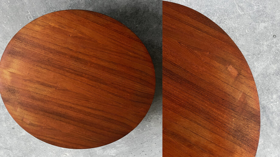 Table basse Italienne en teck des années 60 édition Isa Bergamo
