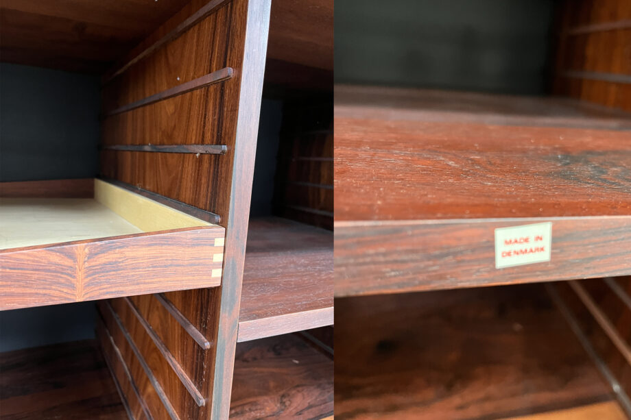 Bibliothèque Scandinave en palissandre de Poul Cadovius