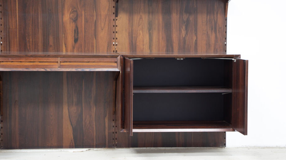Bibliothèque Scandinave en palissandre de Poul Cadovius