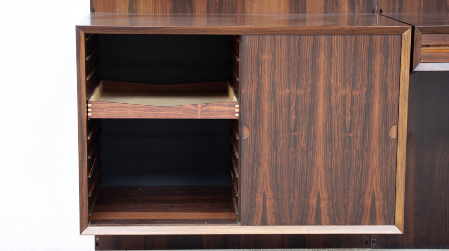 Bibliothèque Scandinave en palissandre de Poul Cadovius