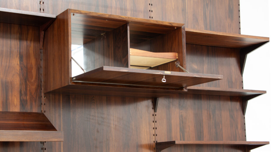 Bibliothèque Scandinave en palissandre de Poul Cadovius