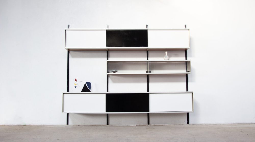 bibliothèque-modulable-vintage-bookcase-midcentury-georges-frydman-efa-old-design-lyon-wall-unit-shelving