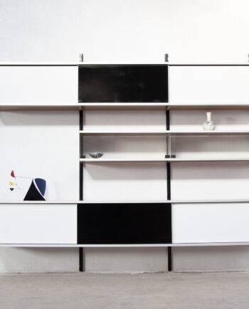 bibliothèque-modulable-vintage-bookcase-midcentury-georges-frydman-efa-old-design-lyon-wall-unit-shelving