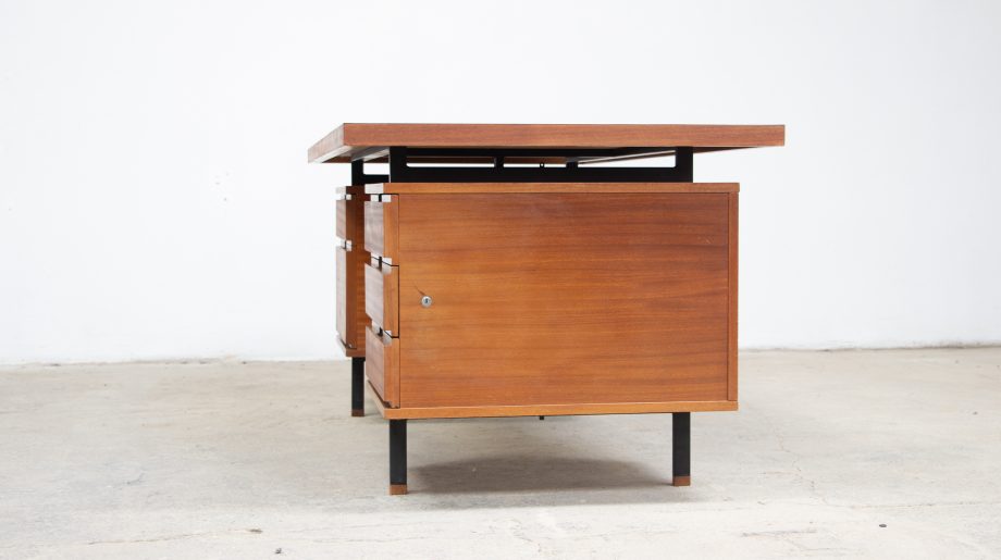 bureau-vintage-desk-pierre-guariche-arp-minivielle-acajou-executive-old-design-french