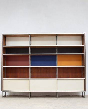 bibliothèque-vintage-bookcase-midcentury-georges-frydman-efa-teck-old-design-lyon-wall-unit-shelving