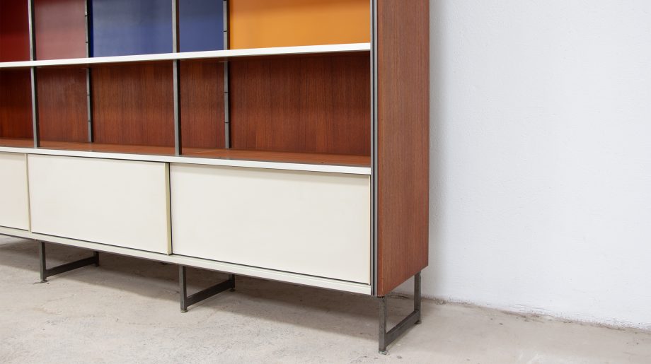 bibliothèque-vintage-bookcase-midcentury-georges-frydman-efa-teck-old-design-lyon-wall-unit-shelving