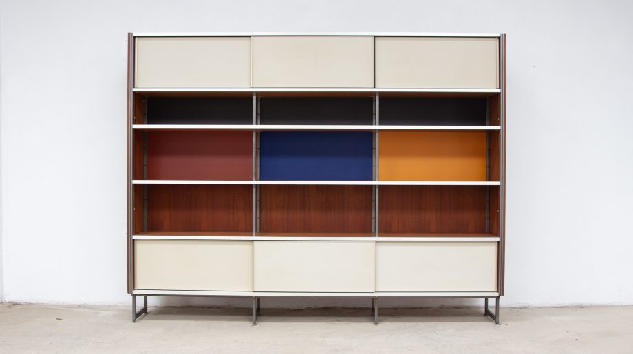 bibliothèque-vintage-bookcase-midcentury-georges-frydman-efa-teck-old-design-lyon-wall-unit-shelving