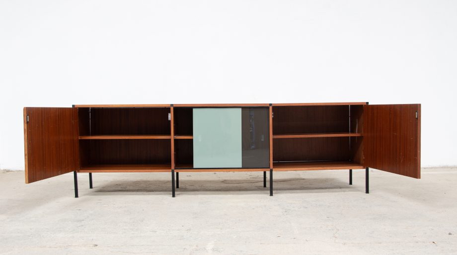 enfilade-vintage-pierre-guariche-arp-minvielle-michel-mortier-joseph-andre-motte-acajou-sideboard