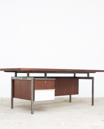 bureau-direction-executive-vintage-georges-frydman-efa-desk-midcentury-acajou-stratifié-french-old-design