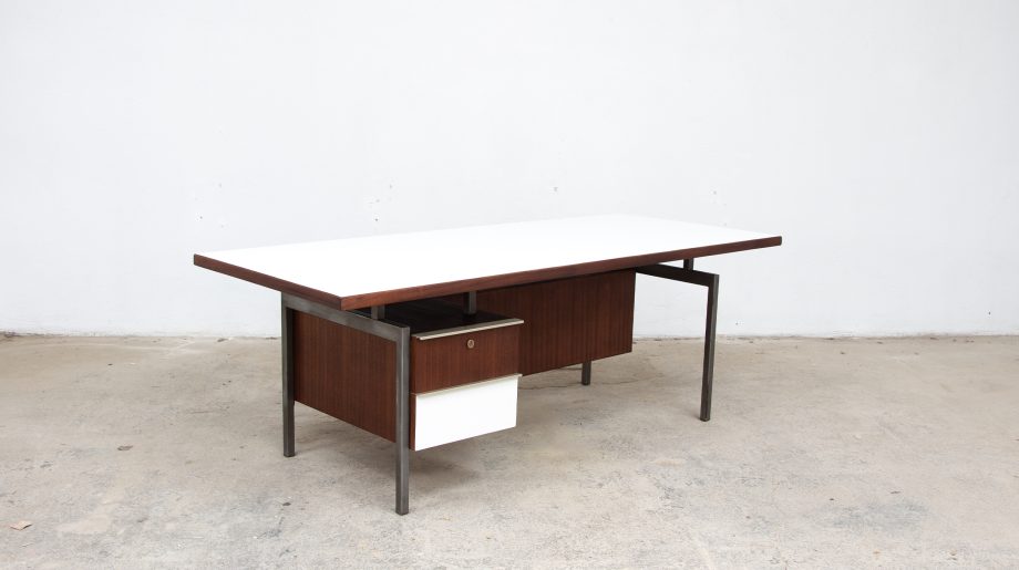 bureau-direction-executive-vintage-georges-frydman-efa-desk-midcentury-acajou-stratifié-french-old-design