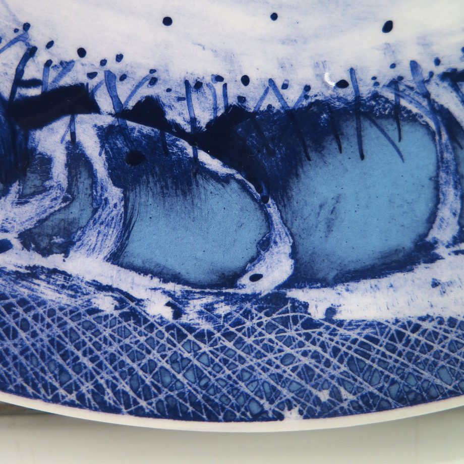 Céramique contemporaine Assiette de Philippe Spé, Série La Façade