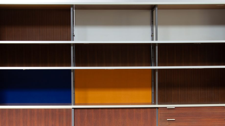Bibliothèque EFA de Georges Frydman en noyer