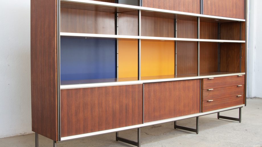 Bibliothèque EFA de Georges Frydman en noyer