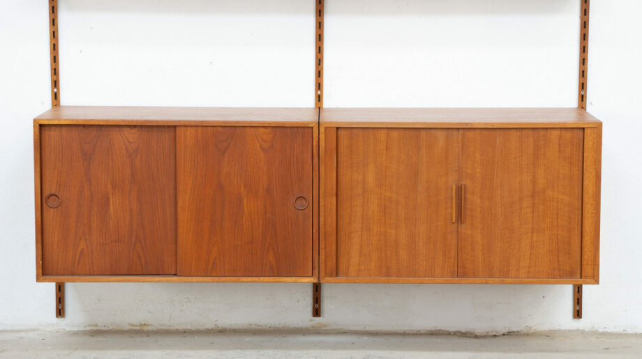 Bibliothèque-scandinave-danoise-vintage-FM-Kai-Kristiansen-danish-modern-wall-unit-ölddesign-midcentury-shelving-bookcase-teck-teak