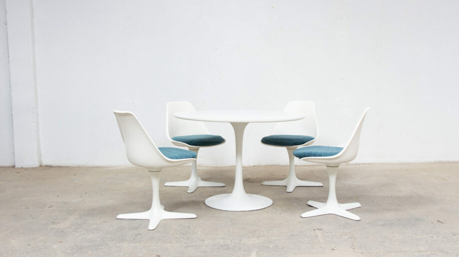 table-chaises-vintage-mid-century-space-age-modern-tulipe-tulip-knoll-arkana-maurice-burke-england-fiber-glass-fibre-verre-ölddesign