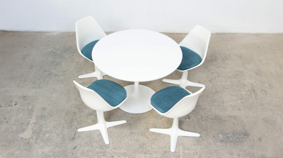 table-chaises-vintage-mid-century-space-age-modern-tulipe-tulip-knoll-arkana-maurice-burke-england-fiber-glass-fibre-verre-ölddesign