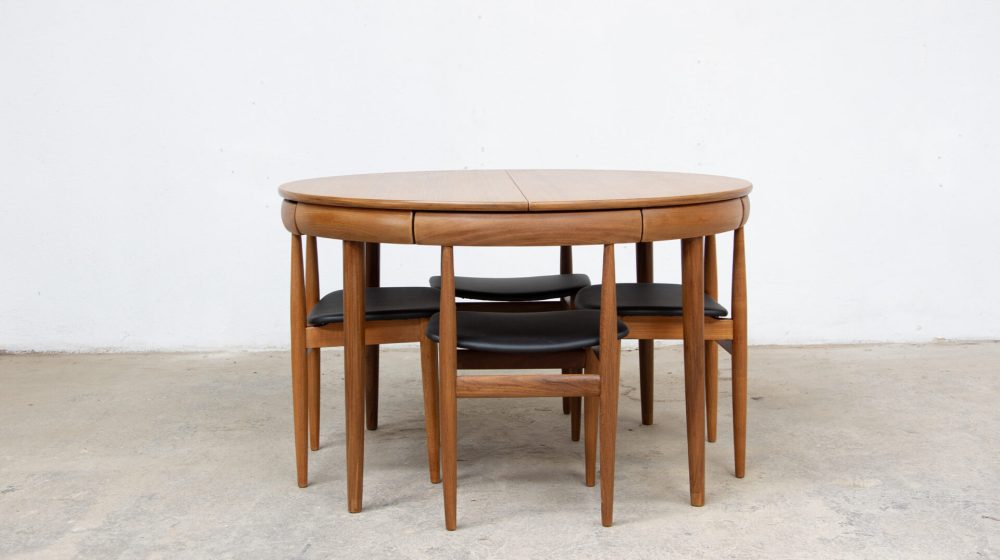 table-scandinave-chaises-vintage-lyon-hans-olsen-roundette-danoise-frem-rojle-teck-danish-modern-scanidnavian-teak-midcentury-dining-olddesign-XX-mobilier-