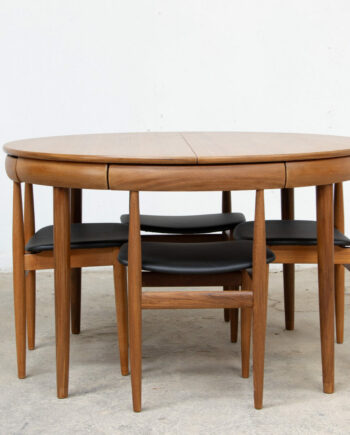 table-scandinave-chaises-vintage-lyon-hans-olsen-roundette-danoise-frem-rojle-teck-danish-modern-scanidnavian-teak-midcentury-dining-olddesign-XX-mobilier-