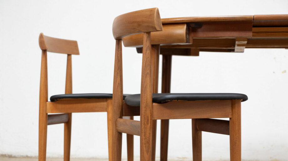 table-scandinave-chaises-vintage-lyon-hans-olsen-roundette-danoise-frem-rojle-teck-danish-modern-scanidnavian-teak-midcentury-dining-olddesign-XX-mobilier-