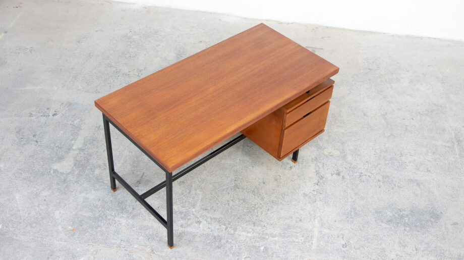 bureau-vintage-desk-pierre-guariche-arp-minvielle-teck-executive-oldesign-french