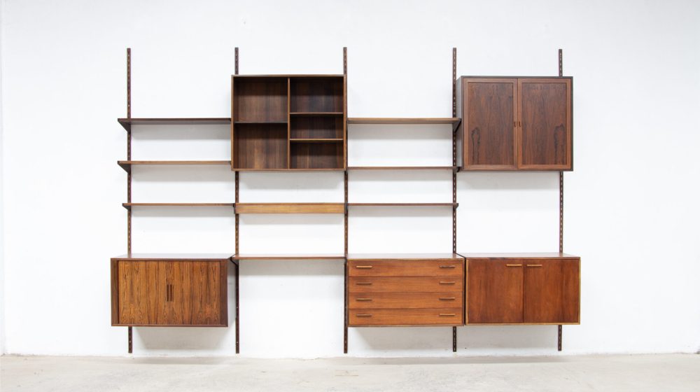 Bibliothèque-scandinave-danoise-vintage-FM-Kai-Kristiansen-danish-modern-wall-unit-ölddesign-midcentury-shelving-bookcase-palissandre-rio-rosewood-palisander