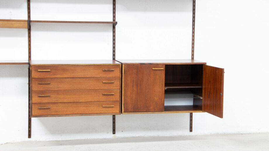 Bibliothèque-scandinave-danoise-vintage-FM-Kai-Kristiansen-danish-modern-wall-unit-ölddesign-midcentury-shelving-bookcase-palissandre-rio-rosewood-palisander