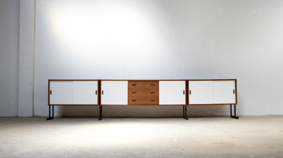 enfilade-vintage-sideboard-moderniste-uniflex-modern-mid-century-teak-teck-danish-english-scandinave