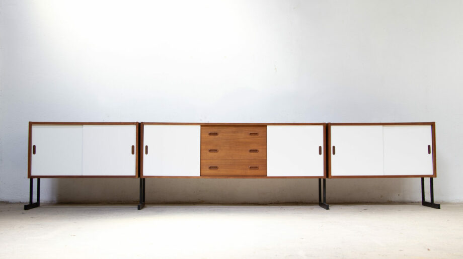 enfilade-vintage-sideboard-moderniste-uniflex-modern-mid-century-teak-teck-danish-english-scandinave
