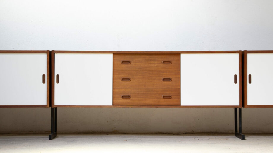 enfilade-vintage-sideboard-moderniste-uniflex-modern-mid-century-teak-teck-danish-english-scandinave