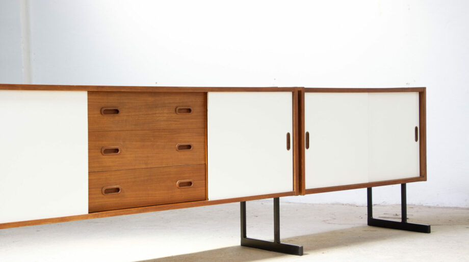 enfilade-vintage-sideboard-moderniste-uniflex-modern-mid-century-teak-teck-danish-english-scandinave