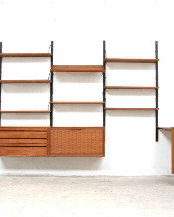 olddesign-bibliothèque-scandinave-vintage-poul-cadovius-Cado-royal-system-teck-danish-wall-unit-danoise-boocase-table-drop-leaf-teak-modern-porte-revues-mid-century