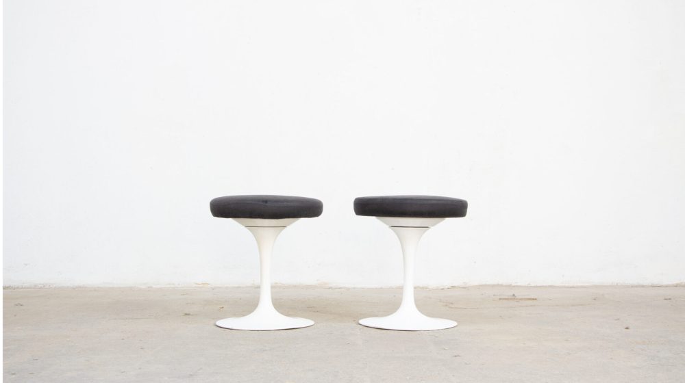 knoll-tabouret-stool-saarinen-vintage-midcentury-ölddesign-tulip-tulipe-Eero