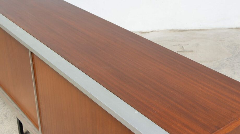 enfilade-vintage-sideboard-midcentury-georges-frydman-efa-teck-teak-ölddesign-lyon-france-design-french-minimaliste