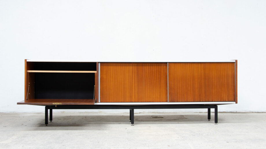 enfilade-vintage-sideboard-midcentury-georges-frydman-efa-teck-teak-ölddesign-lyon-france-design-french-minimaliste