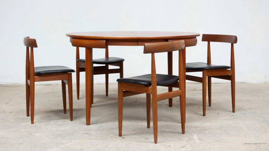 table-scandinave-chaises-vintage-lyon-hans-olsen-roundette-danoise-frem-rojle-teck-danish-modern-scanidnavian-teak-midcentury-dining-olddesign-XX-mobilier-
