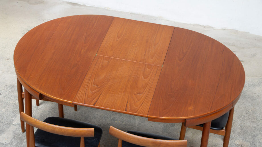 table-scandinave-chaises-vintage-lyon-hans-olsen-roundette-danoise-frem-rojle-teck-danish-modern-scanidnavian-teak-midcentury-dining-olddesign-XX-mobilier-