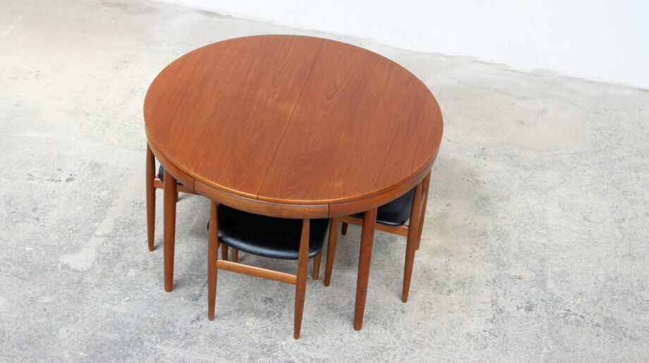 table-scandinave-chaises-vintage-lyon-hans-olsen-roundette-danoise-frem-rojle-teck-danish-modern-scanidnavian-teak-midcentury-dining-olddesign-XX-mobilier-