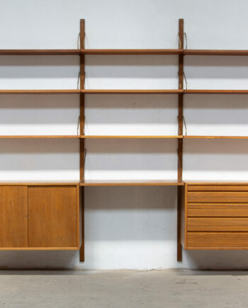 olddesign-bibliothèque-scandinave-vintage-poul-cadovius-Cado-royal-system-teck-danish-wall-unit-shelving-étagères