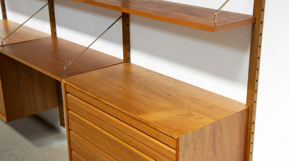olddesign-bibliothèque-scandinave-vintage-poul-cadovius-Cado-royal-system-teck-danish-wall-unit-shelving-étagères
