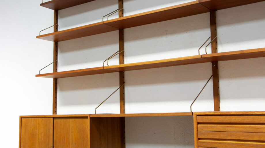olddesign-bibliothèque-scandinave-vintage-poul-cadovius-Cado-royal-system-teck-danish-wall-unit-shelving-étagères