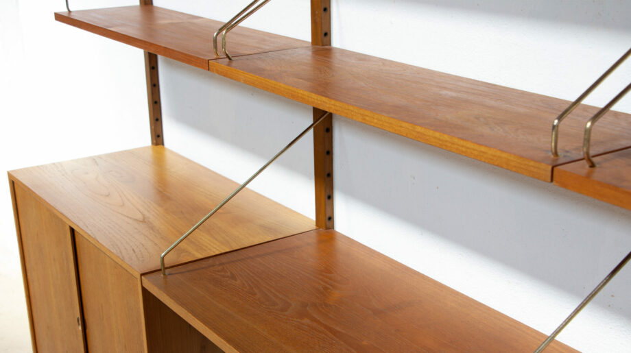 olddesign-bibliothèque-scandinave-vintage-poul-cadovius-Cado-royal-system-teck-danish-wall-unit-shelving-étagères